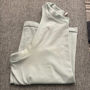 Ribbed Light Green Athleta Tank